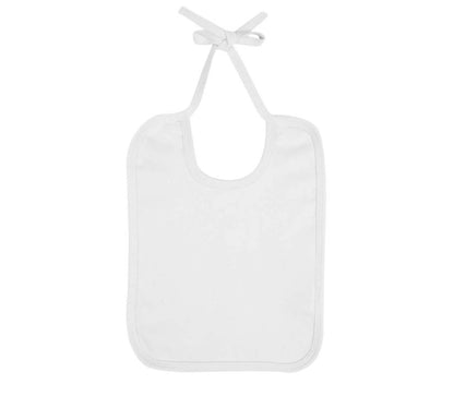 Earth Positive Baby Bib - White - One Size