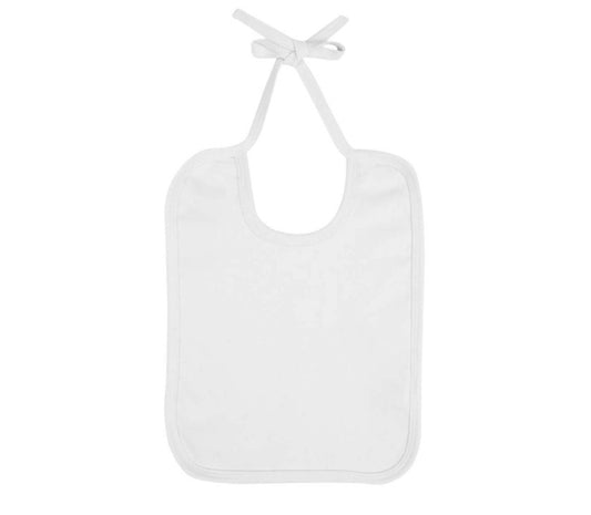 Earth Positive Baby Bib - White - ONE SIZE